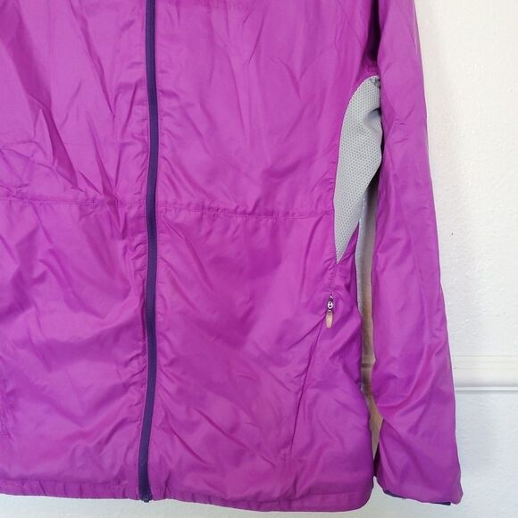 Marmot Windbreaker Rain Jacket Women M Full Zip Trail Wind Hoody Hiking Packable - Picture 3 of 16